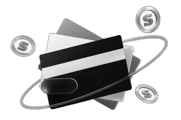 Secure payment credit cards and coins