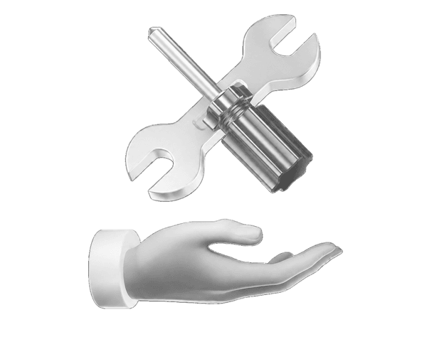 1-Year Product Warranty tools in hand